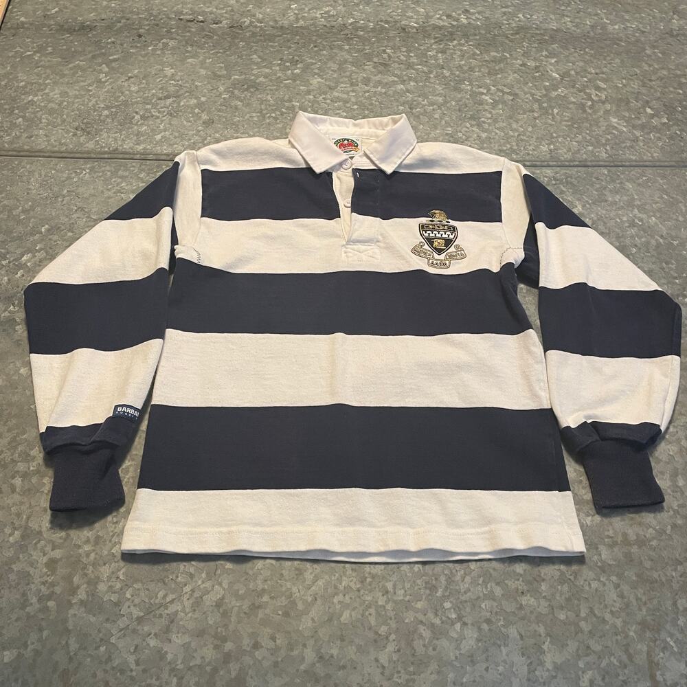 Vintage Kappa Alpha Theta Embroidered Crest Patch Rugby Shirt Small Coat Of Arms - Picture 2 of 13